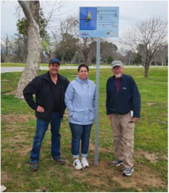 Bird sign at Hart Memorial Part