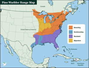 Pine Warbler Range Map